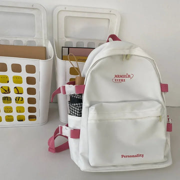 Kylethomasw Middle School Bags for Girls Teenagers College Student  Nylon Campus Backpack Women